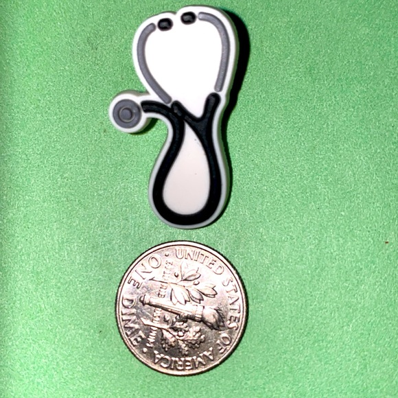 (10 for $15) Stethoscope Nurse Dr. Health medical RN Crocs Shoes Charms - Picture 1 of 1